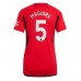 Manchester United Harry Maguire #5 Voetbalkleding Thuisshirt Dames 2023-24 Korte Mouwen